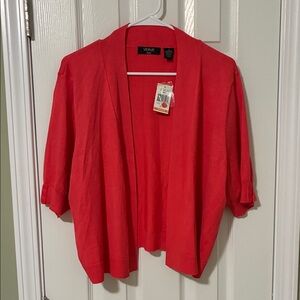 Verve Ami coral Open-Front Cardigan